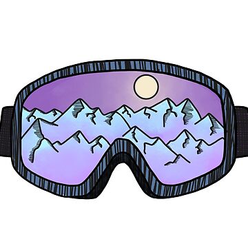 Artwork thumbnail, Purple Ski Goggles by 3blondegirls