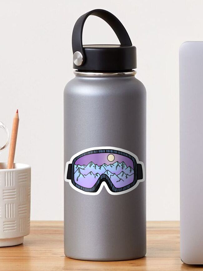 Thumbnail 1 of 3, Sticker, Purple Ski Goggles designed and sold by 3blondegirls.