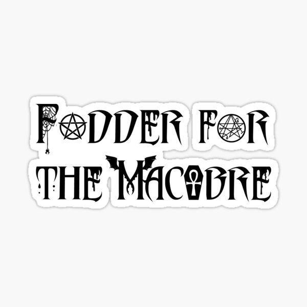 Fodder for the Macabre Logo Sticker