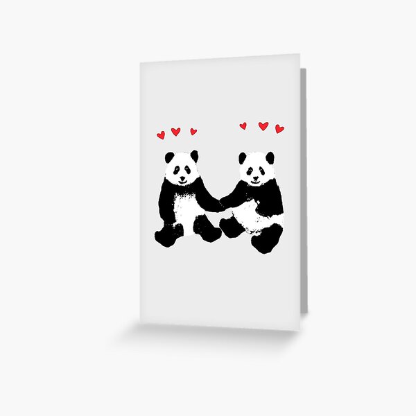 Panda Love Greeting Card