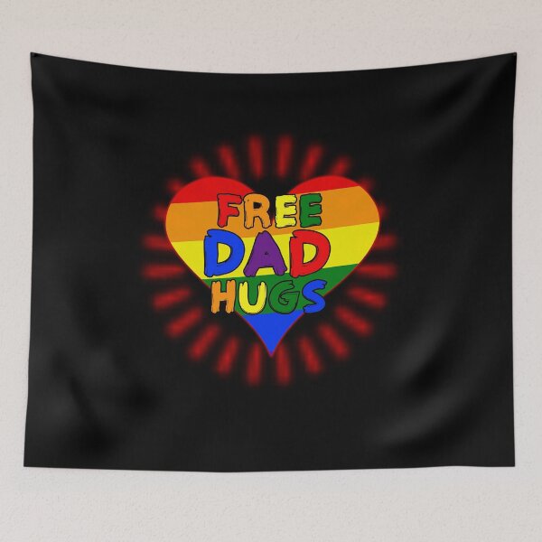 Item preview, Free Dad Hugs LGBT Gay Pride T Shirt designed and sold by Urbane  Designs.