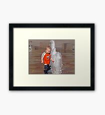 Fountains of Fun- Crown Center Framed Print