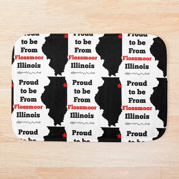 Aperçu de l'œuvre Flossmoor Illinois Pride Design créée et vendue par GeographerDude.