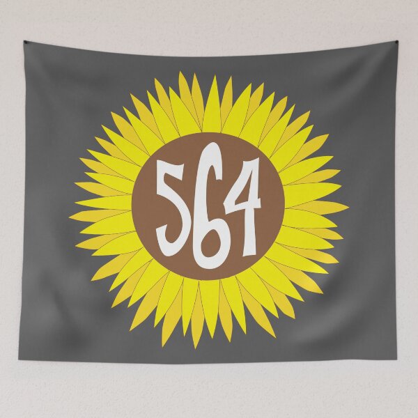 Item preview, Hand Drawn Washington Sunflower 564 Area Code designed and sold by itsrturn.