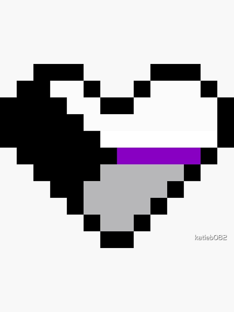 Demisexual Pride Flag Pixel Heart Sticker For Sale By Katieb082 Redbubble 3972