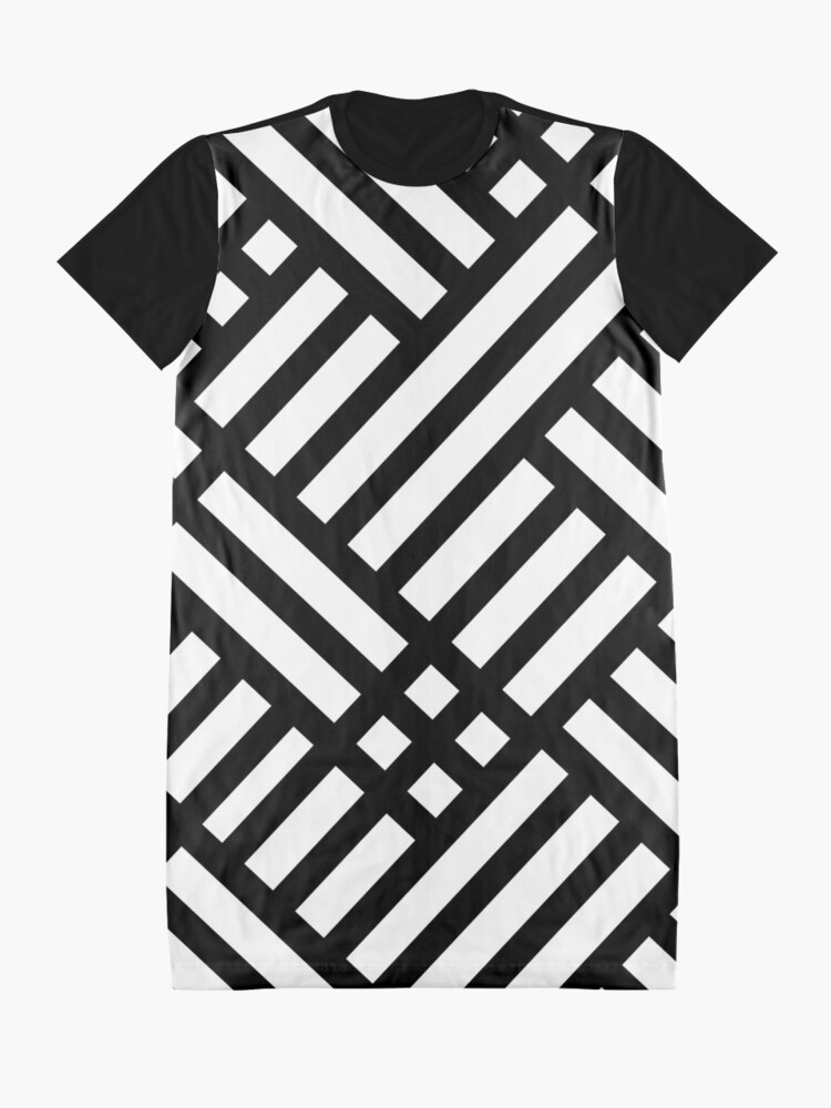 black and white graphic t