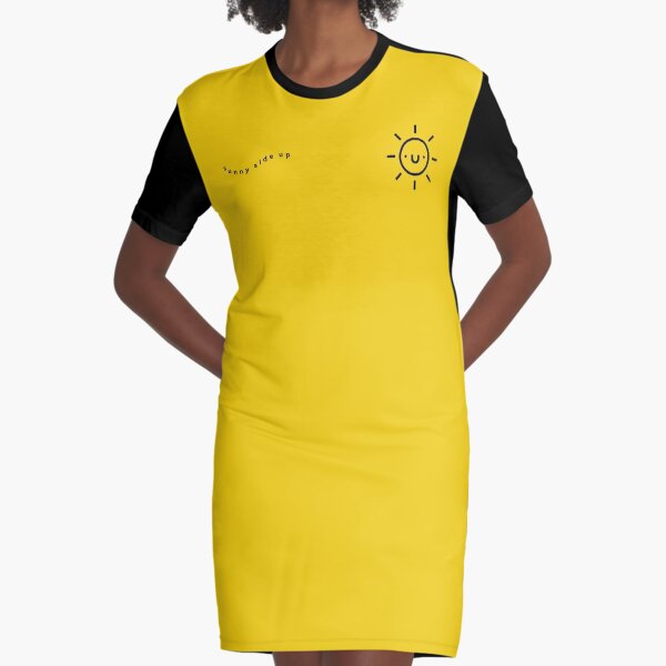 Sunny Side Up Graphic T-Shirt Dress