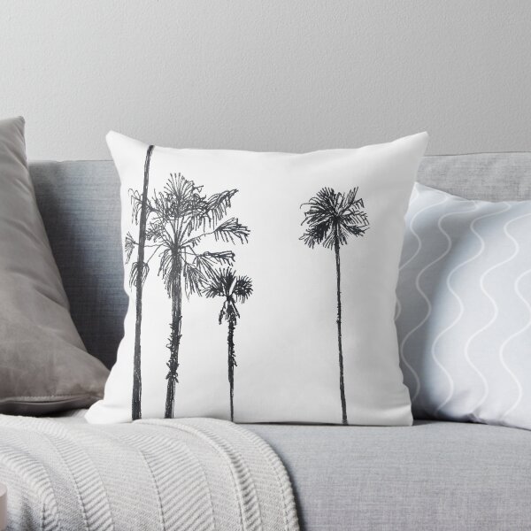 venice beach palms Throw Pillow