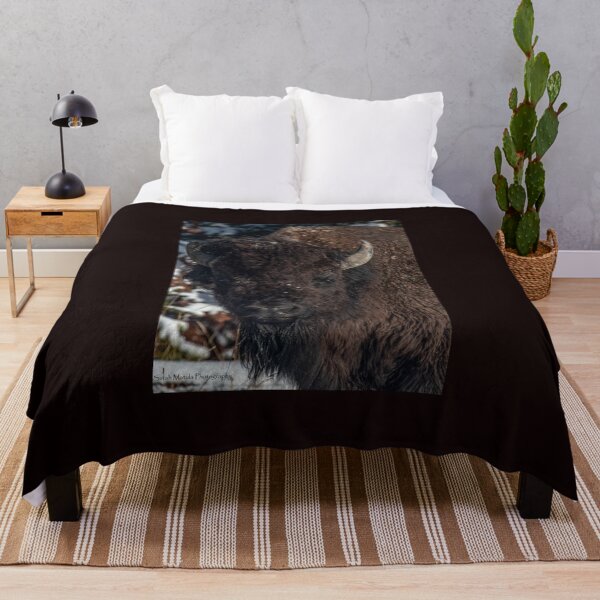 Item preview, Buffalo in snow designed and sold by Sarah Matula Photography.