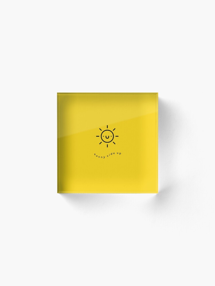 Alternate view of Sunny Side Up Acrylic Block