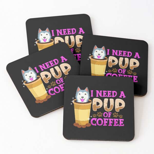 Item preview, Cute & Funny I Need a Pup Of Coffee Puppy Pun designed and sold by perfectpresents.