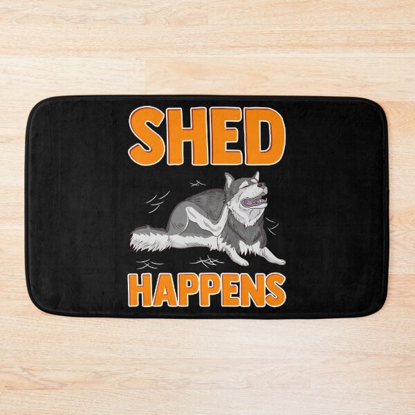 Item preview, Cute & Funny Shed Happens Siberian Husky Puppy Pun designed and sold by perfectpresents.