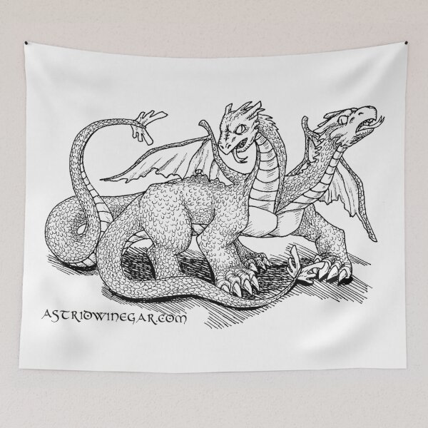 Item preview, Two-Headed Dragon (Very Large) designed and sold by astridwinegar.