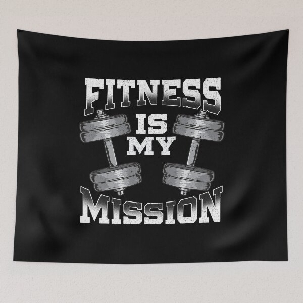 Item preview, Fitness Is My Mission Motivated Weightlifting Gym designed and sold by perfectpresents.