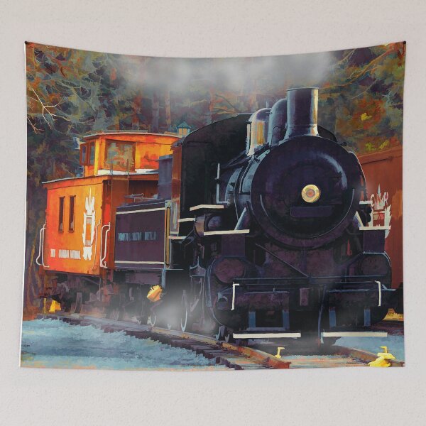 Item preview, The Rail Yard  -  Steam Train designed and sold by NaturePrints.