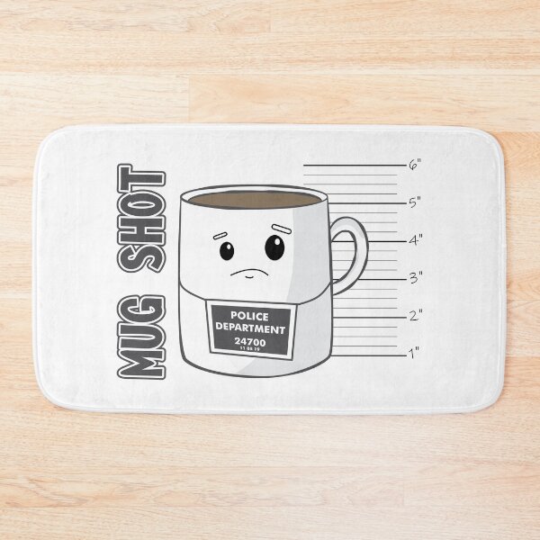 Item preview, Mug Shot - Funny Coffee Mug Pun designed and sold by Chrome and Coils.