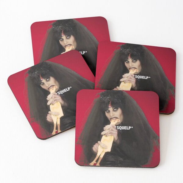Katya Rubber Chicken Coasters (Set of 4)