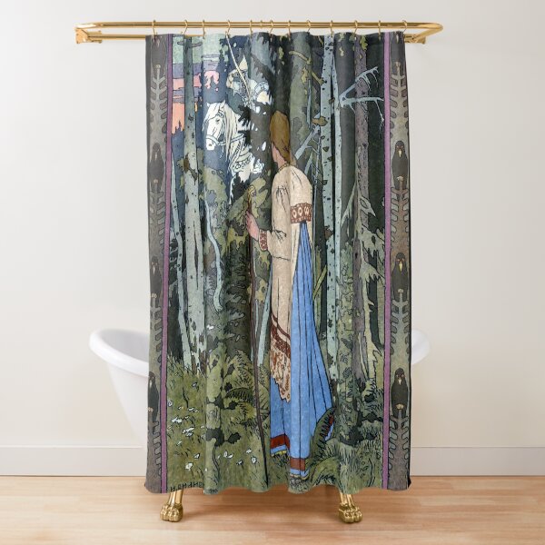 Item preview, The White Rider - Vasilisa the Beautiful - Ivan Bilibin designed and sold by forgottenbeauty.