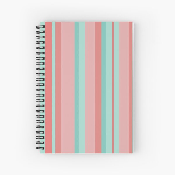 Artikel-Vorschau von Candy Stripes in Aqua und Korallenrosa. Minimalistisches Farbblockdesign in fröhlichen Farben, designt und verkauft von kierkegaard.