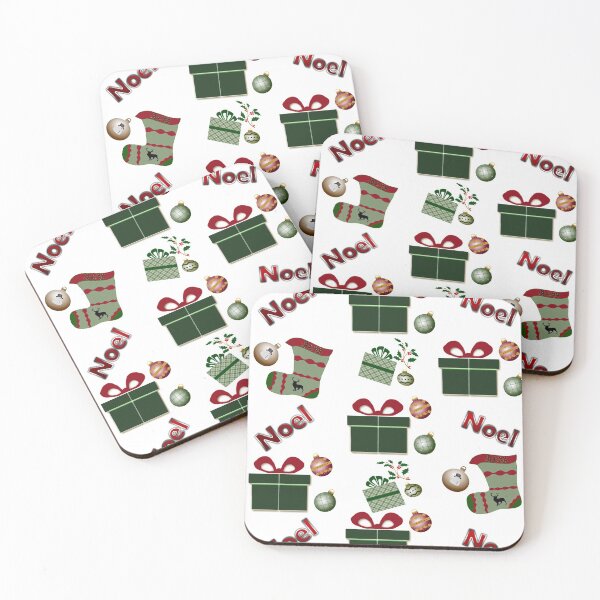 Item preview, Christmas pattern with red and green objects designed and sold by With My Hands By K.