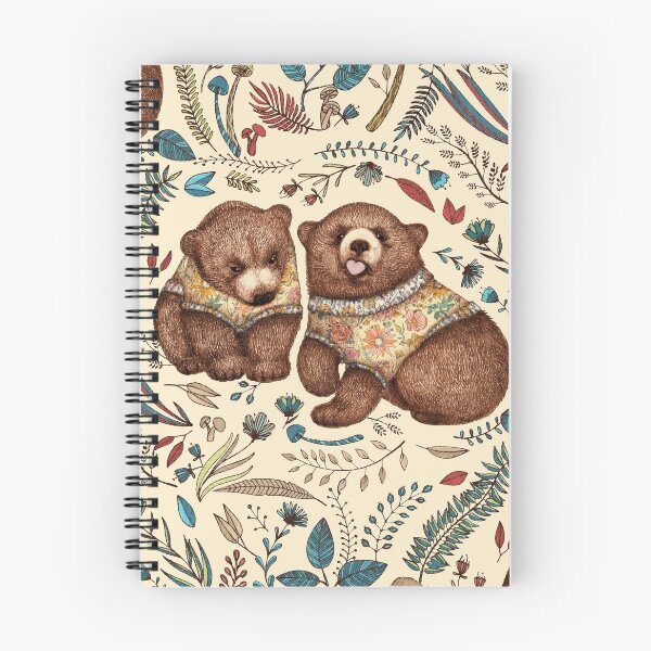 Item preview, Whimsical Bear Pair with Fantasy Flora  designed and sold by Perrin Le Feuvre.