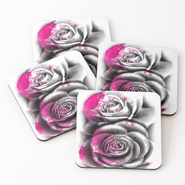 Item preview, splatter pink rose designed and sold by attracdionz.