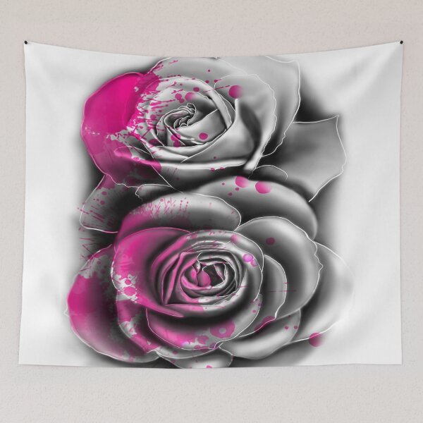 Item preview, splatter pink rose designed and sold by attracdionz.