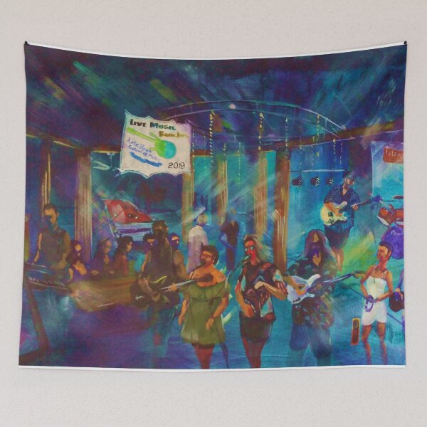 Item preview, Artscape No 1 Airlie Beach Festval of Music - 2019 - Gypsy Soldiers-Dark Horse - Rollercam artist Bob Gammage designed and sold by robert (bob) gammage.