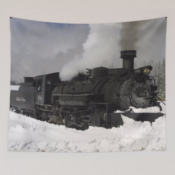 Item preview, Locomotive 488 pushing snow designed and sold by Spattergull.