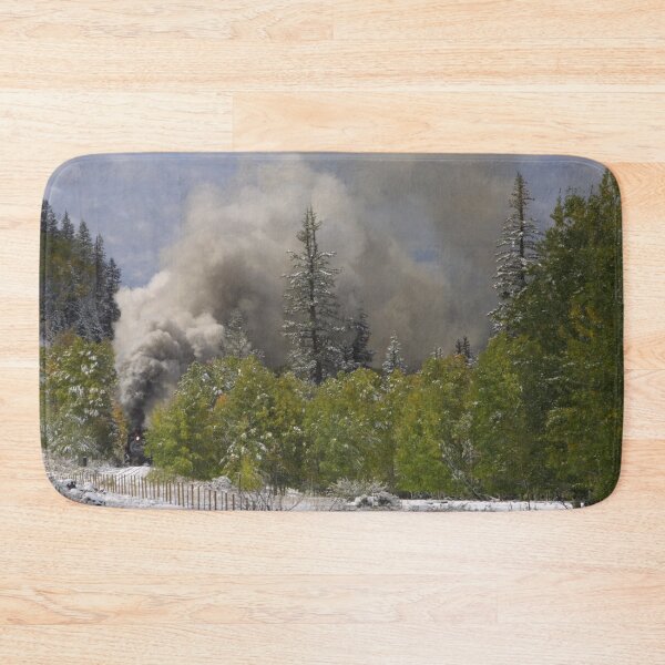 Item preview, Steam train approaching through the trees designed and sold by Spattergull.