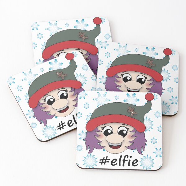 Item preview,  #elfie Purple Hair Girl Elf Snowflakes Christmas Selfie Pun designed and sold by DesignsofWhimsy.