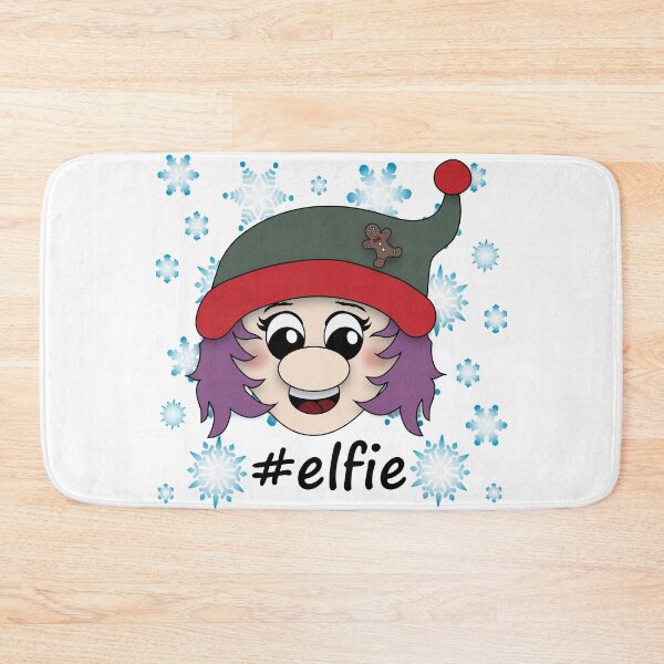 Item preview,  #elfie Purple Hair Girl Elf Snowflakes Christmas Selfie Pun designed and sold by DesignsofWhimsy.