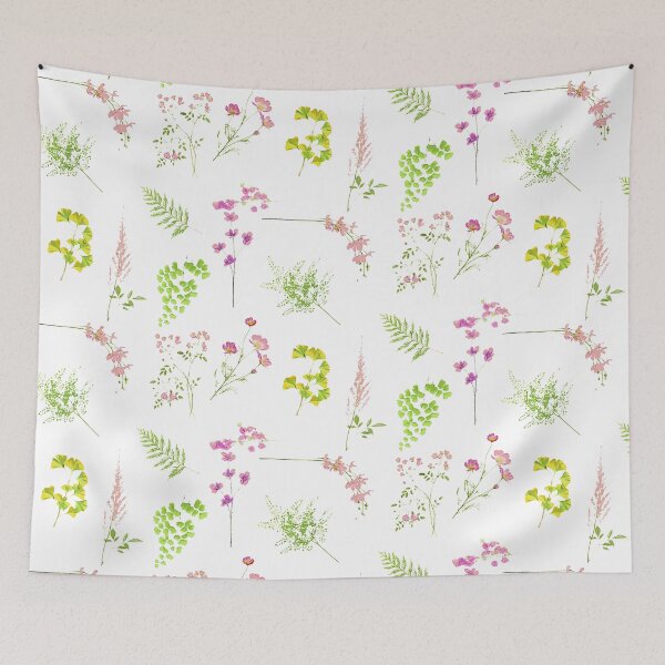 Item preview, Light Pink Flower and Green Leaf and Floral Pattern Sticker Sheet Set ~ Collection Bundle Pack 1 designed and sold by Neon-Wolf.