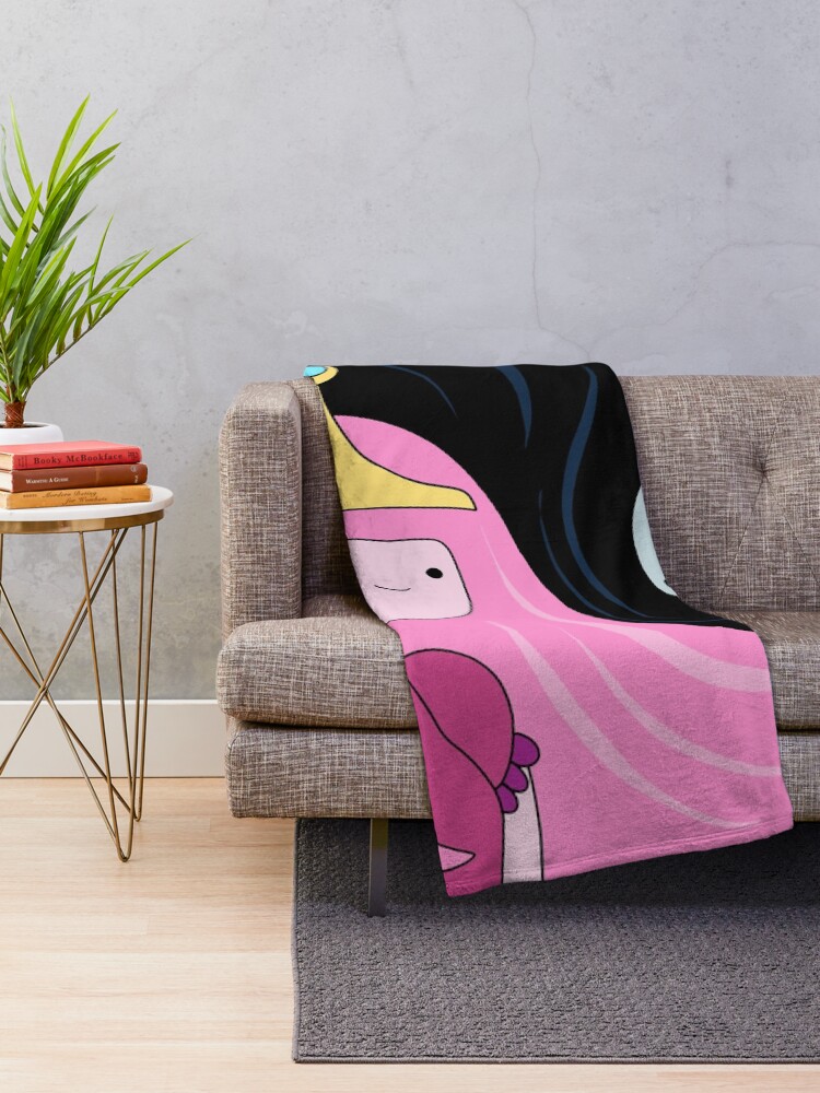 Alternate view of Princess Bubblegum and Marceline Throw Blanket