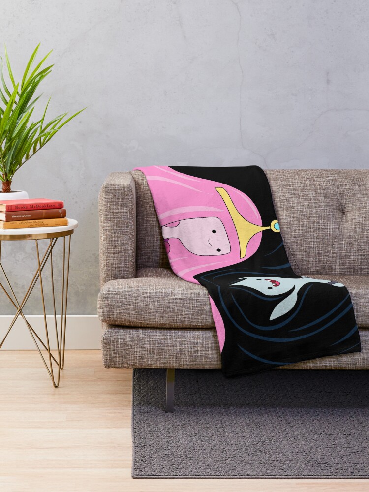 Alternate view of Princess Bubblegum and Marceline Throw Blanket