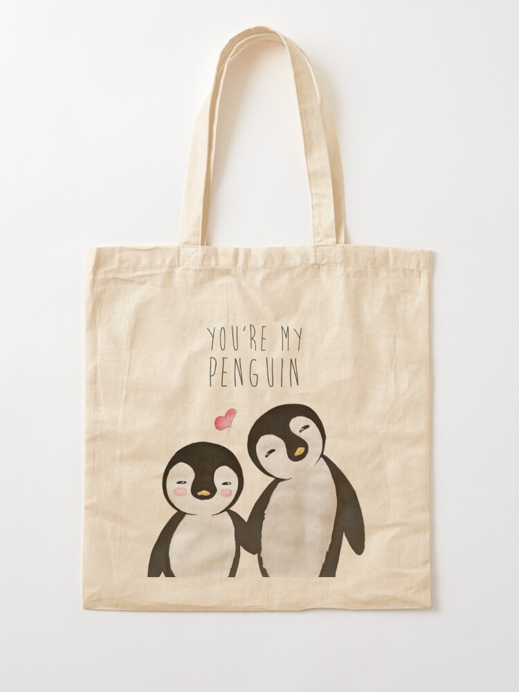 penguin tote bag