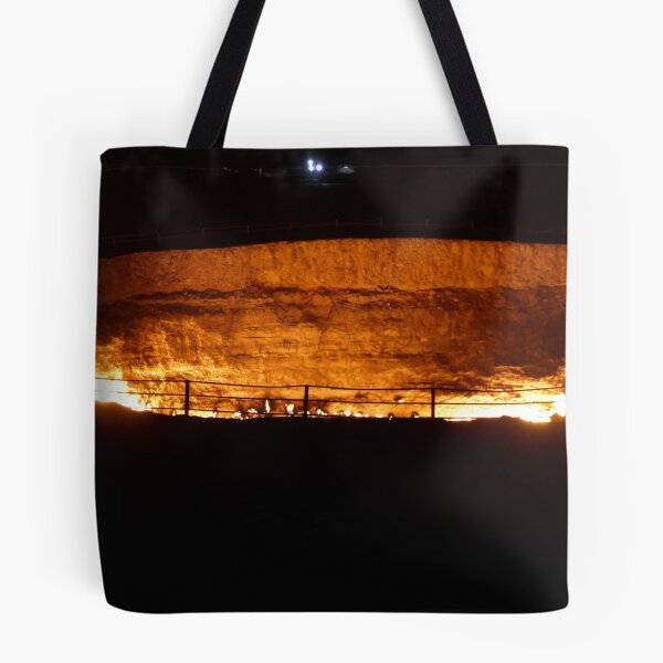 Item preview, Darvaza Gas Crater (The Gates of Hell) at night, Turkmenistan designed and sold by Geoffrey Grinton.