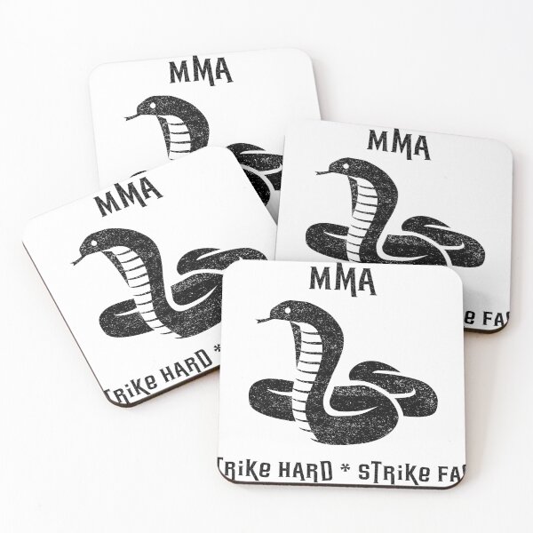 Item preview, MMA Mixed Martial Arts Strike Hard Strike Fast Snake Design  designed and sold by HermoTees.