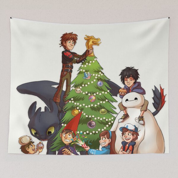 Item preview, Merry Christmas How To Train Your Dragon Mash up designed and sold by aventi24.