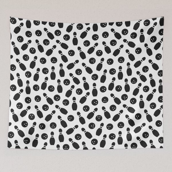 Item preview, Bowling seamless black pattern. Simple vector background. designed and sold by illucesco.