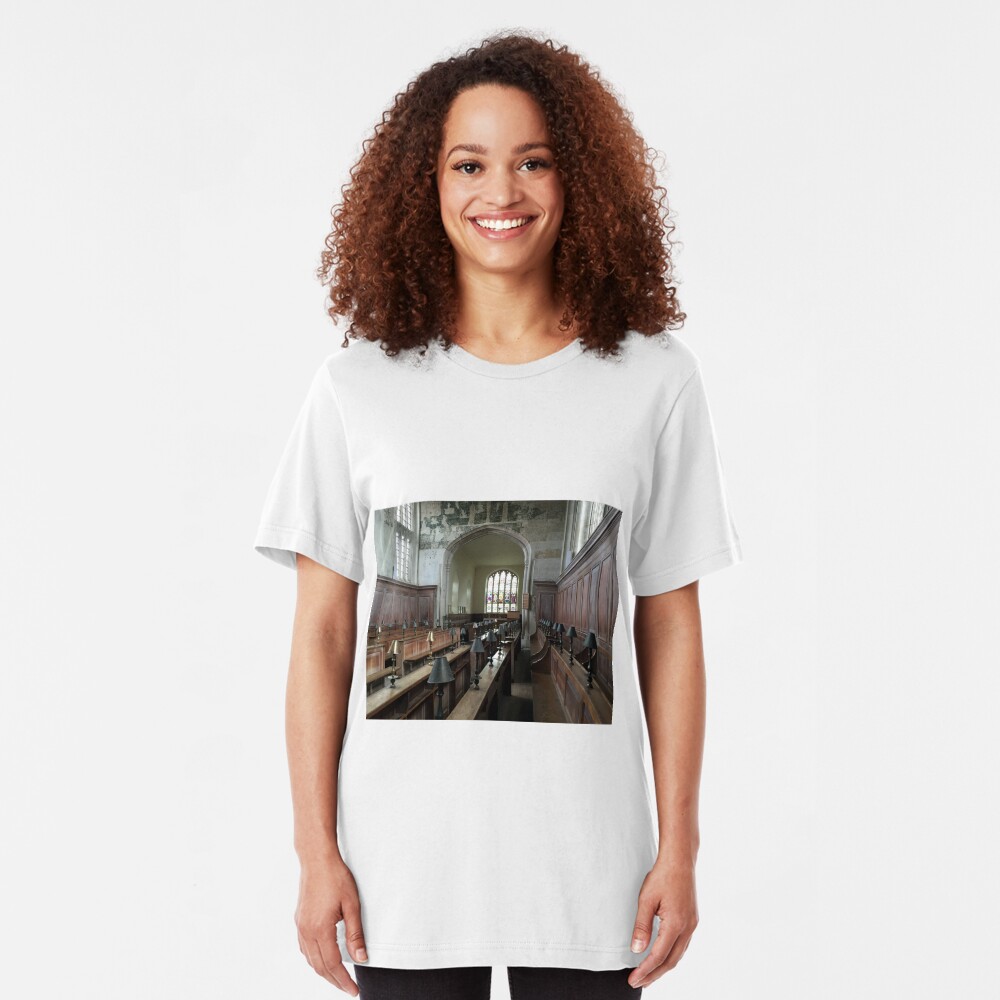 Guild Chapel Interior, Stratford Upon Avon, England. Slim Fit T-Shirt