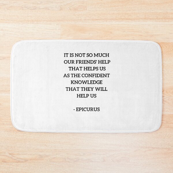 Item preview, EPICURUS FRIENDSHIP QUOTE designed and sold by Inspirationmotivation.