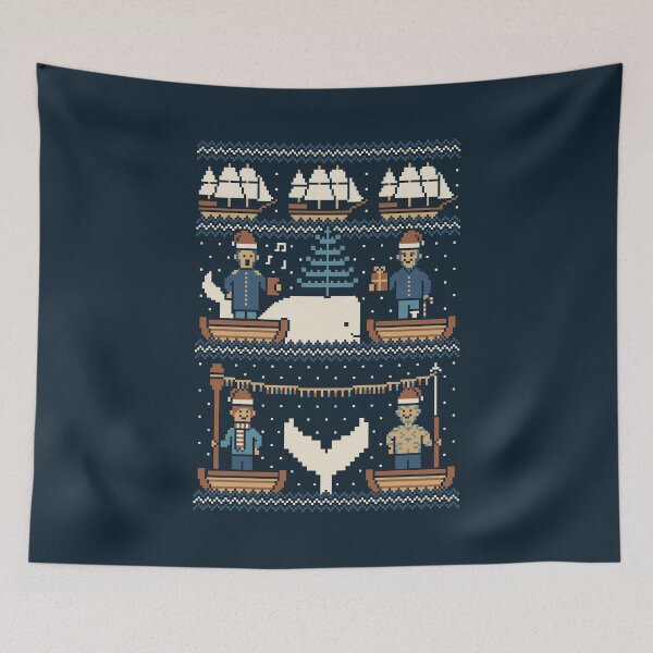 Item preview, White Whale Christmas designed and sold by HandsOffMyDinosaur.