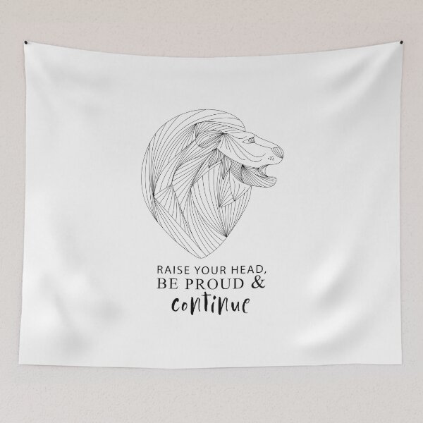 Item preview, Raise Your Head, Be Proud And Continue / Lion designed and sold by CreaKOA.
