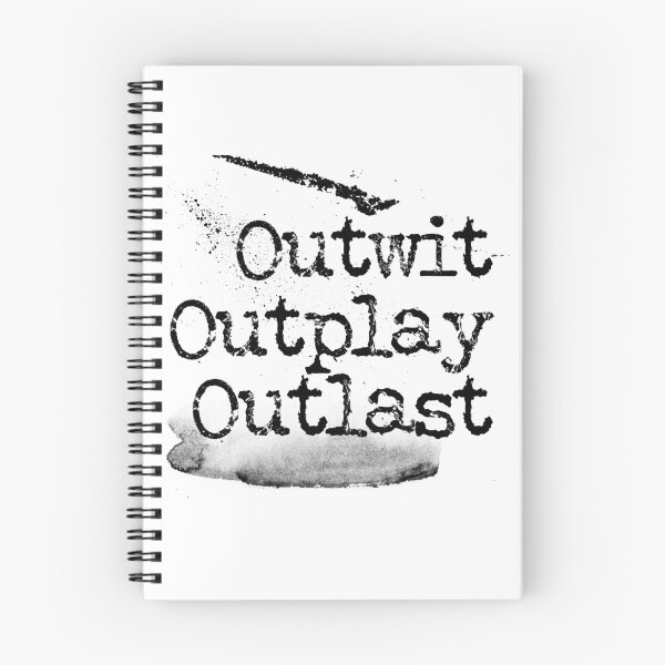 Item preview, Outwit outplay outlast typography text art quote by Word Fandom - wordfandom designed and sold by Kerry Pritchard.