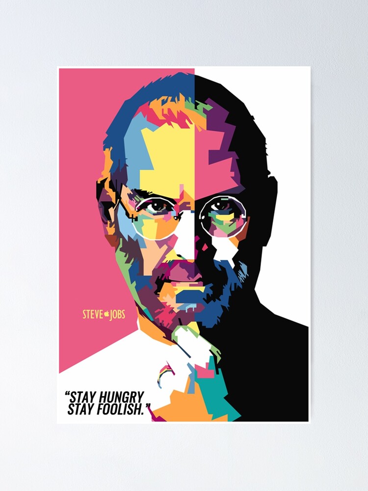"steve jobs" Poster for Sale by ritheekPitti Redbubble