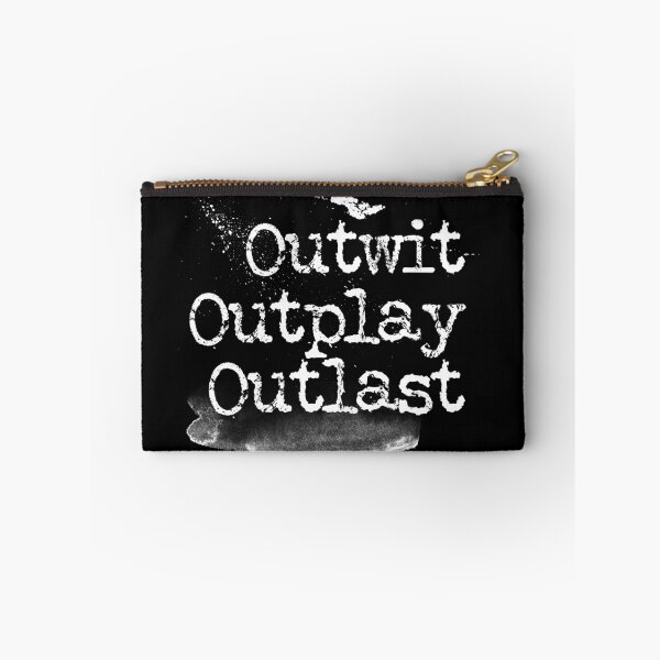 Artikelvorschau, Outwit outplay outlast typography text art quote by Word Fandom - wordfandom entworfen und verkauft von Kerry Pritchard.