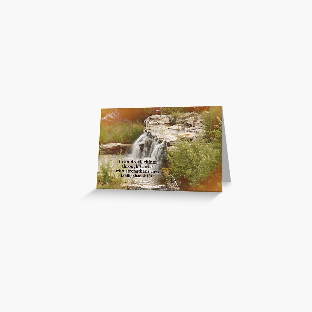 Christ who strengthens me Greeting Card