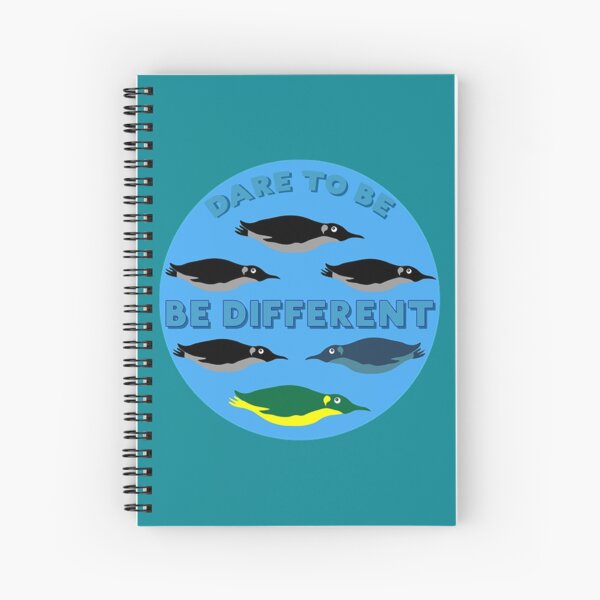 Atypical Penguin - Atypical - Autism Mom Brother Sister - Dare To Be Different- Nobody's Normal- Autism Teacher - Autistic Spiral Notebook