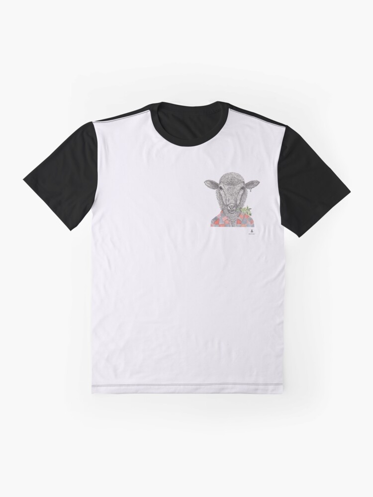 Vista alternativa de Camiseta gráfica Oveja